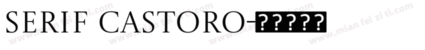 Serif Castoro字体转换